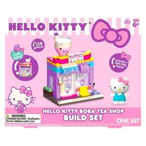 Hello Kitty Boba Tea Shop Build Set 158 Pieces NWT